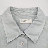 MARGARET HOWELL 新品 SOFT LINEN 589-6153204 定価33000円 リネン シャツ 26SS ライトブルー レディース マーガレットハウエル【中古】6-1013M♪