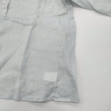 MARGARET HOWELL 新品 SOFT LINEN 589-6153204 定価33000円 リネン シャツ 26SS ライトブルー レディース マーガレットハウエル【中古】6-1013M♪