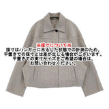 theory luxe 未使用 BRIANE MOXIE ウールカシミヤショートコート 定価74800円 サイズ38 ジャケット 24AW グレー レディース セオリーリュクス【中古】6-1013T♪