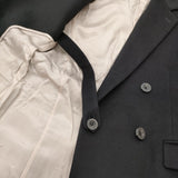 theory luxe 未使用 20周年記念 FRAMPTON2.0 GEM 定価79200円 ウールカシミヤ ダブルブレスト テーラードジャケット 24AW ブラック レディース セオリーリュクス【中古】6-1013T♪