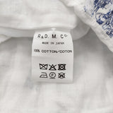 R&D.M.Co- 新品 トレリスコーチングステッチシャーリングベスト S 定価64900円 ベスト 25SS ロンドンブルーウィロー ホワイト レディース オールドマンズテーラー【中古】6-1013M♪