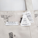R&D.M.Co- 未使用 ブリティッシュスポーツ トートバッグLL 定価28600円 キャンバス トートバッグ Natural キナリ レディース オールドマンズテーラー【中古】6-1009G♪