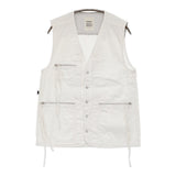 LIMI feu TORAICHI DENIM VEST 定価46200円 サイズ2 LS-Y70-077 寅壱デニム ベスト ホワイト レディース リミフゥ/Yohji【中古】6-1013M♪