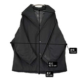 Y's シンサレート オーバーサイズ フーデッドブルゾン 中綿 YE-C05-900 サイズ2 ジャケット 22AW ブラック レディース ワイズ/Yohji【中古】6-1013T♪