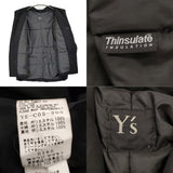 Y's シンサレート オーバーサイズ フーデッドブルゾン 中綿 YE-C05-900 サイズ2 ジャケット 22AW ブラック レディース ワイズ/Yohji【中古】6-1013T♪