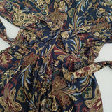 LAUREN RALPH LAUREN ペイズリーストレッチジャージーシャツドレス 定価33000円 ワンピース ネイビー ベージュ レディース ローレンラルフローレン【中古】6-1013M♪