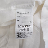 MARGARET HOWELL DOUBLE STRIPE COTTON SILK SHIRT 578-6152251 サイズ2 定価36300円 ブラウス シャツ 26SS ホワイト レディース マーガレットハウエル【中古】6-1013S♪