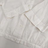 MARGARET HOWELL DOUBLE STRIPE COTTON SILK SHIRT 578-6152251 サイズ2 定価36300円 ブラウス シャツ 26SS ホワイト レディース マーガレットハウエル【中古】6-1013S♪