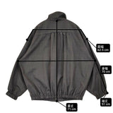 JOURNAL STANDARD L'essage スタンドカラーブルゾン 定価33000円 ブルゾン 26AW グレー レディース ジャーナルスタンダードレサージュ【中古】6-1013M♪