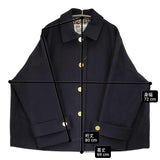Spick and Span 新品 40周年別注 Traditional Weatherwear MALTON B/T SHORT メルトンショートコート 定価69300円 コート ネイビー レディース スピックアンドスパン【中古】6-1013T♪