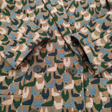 mina perhonen 美品 repo 刺繍 エンブロイダリー ウール アルパカ混 コート ジャケット ダブル 38 コート ブラウン レディース ミナペルホネン【中古】6-1016T♪