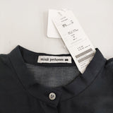 mina perhonen 未使用品 stitch garden aca1336 サイズ38 刺繍 コットン シアー ブラウス シャツ 24AW ブラック レディース ミナペルホネン【中古】6-1013M♪