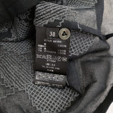 mina perhonen 未使用品 stitch garden aca1336 サイズ38 刺繍 コットン シアー ブラウス シャツ 24AW ブラック レディース ミナペルホネン【中古】6-1013M♪