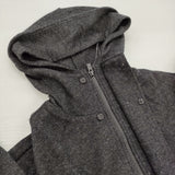 Yohji Yamamoto collections フード付きカーディガン サイズ2 定価77000円 カーディガン 25AW チャコールグレー レディース ヨウジヤマモトコレクションズ【中古】6-1016T♪