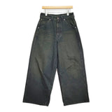 Nomat ADJUST PT DENIM 定価55000円 日本製 ワイドシルエット インディゴ デニムパンツ 26AW Moss モスグリーン メンズ ノマット【中古】6-1016G♪