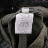 Nomat ADJUST PT DENIM 定価55000円 日本製 ワイドシルエット インディゴ デニムパンツ 26AW Moss モスグリーン メンズ ノマット【中古】6-1016G♪