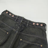 Nomat ADJUST PT DENIM 定価55000円 日本製 ワイドシルエット インディゴ デニムパンツ 26AW Moss モスグリーン メンズ ノマット【中古】6-1016G♪