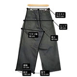 Nomat ADJUST PT DENIM 定価55000円 日本製 ワイドシルエット インディゴ デニムパンツ 26AW Moss モスグリーン メンズ ノマット【中古】6-1016G♪
