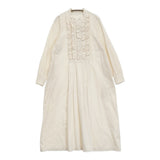 a piece of Library フリル ミレーワンピース 定価37400円 サイズ2 ドレス ワンピース 25AW アイボリー レディース アピースオブライブラリー【中古】6-1016M♪