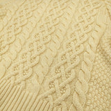 TENNE HANDCRAFTED MODERN 新品 volume sleeve alan knit pullover 定価75900円 ウールカシミヤ セーター ニット イエロー レディース テンハンドクラフテッドモダン【中古】6-1016T♪