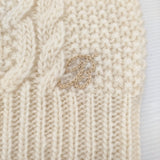 Bilitis dix-sept ans 新品 Cable Knit Vest サイズ36 定価33000円 2914-641 ケーブルニット ベスト 24AW オフホワイト レディース ビリティス ディ セッタン【中古】6-1016T♪#
