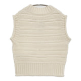 Bilitis dix-sept ans 新品 Hand Knit Vest 定価38500円 ハンドニット ウール ベスト 24AW アイボリー レディース ビリティス ディ セッタン【中古】6-1016T♪