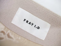 FRAY I.D ファー付きノーカラーコート FFCC12173 サイズ0 ピンクベージュ レディース フレイアイディー【中古】0-1227A◆