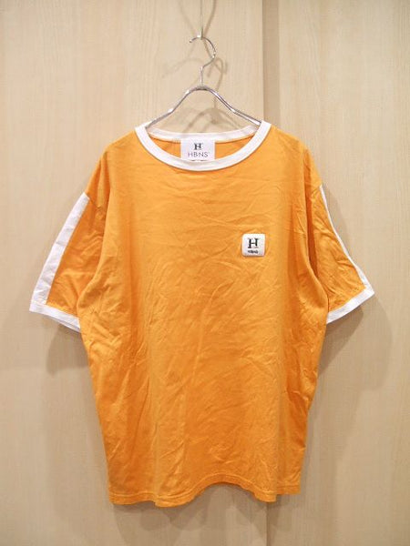 HABANOS HBNS サイズL 半袖Ｔシャツ オレンジ メンズ ハバノス【中古】0-0611S♪