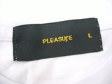 pleasure プリント半袖Tシャツ サイズＬ 白、水色 メンズ プレジャー 【中古】0-0807S◆