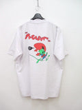 pleasure PUTO TEE プリント半袖Tシャツ サイズL 白、赤、ビビットグリーン等 メンズ プレジャー 【中古】0-0807S◆