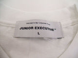 JUNIOR EXECUTIVE ×DB 1988 ASID TEE 新品 サイズL 定価7500円 半袖Ｔシャツ ホワイト メンズ ジュニアエグゼクティブ【中古】0-0805S♪