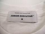 JUNIOR EXECUTIVE ×DB 1988 ASID TEE 新品 サイズM 定価7500円 半袖Ｔシャツ ホワイト メンズ ジュニアエグゼクティブ【中古】0-0805S♪