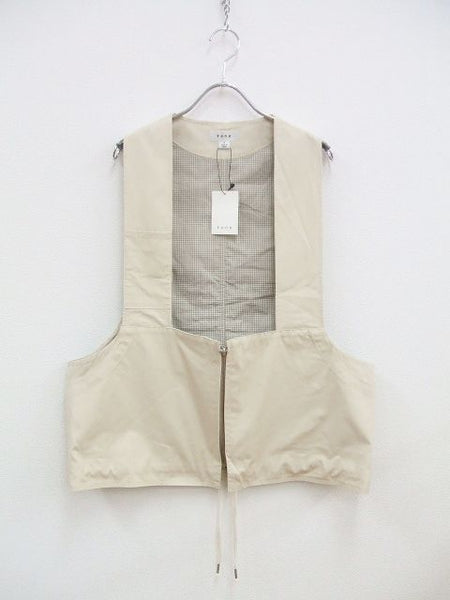 tone SUMMER HINTING VEST/TO-SS20-VT01/サイズ2 定価27000円+税 ベスト ベージュ メンズ トーン【中古】0-0825S♪