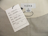 tone SUMMER HINTING VEST/TO-SS20-VT01/サイズ2 定価27000円+税 ベスト ベージュ メンズ トーン【中古】0-0825S♪