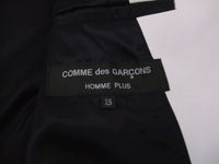 COMME des GARCONS HOMME PLUS 2015AW ロジャー・バレン 儀式 PP-J042 サイズXS フェイクレザー テーラードジャケット ホワイト メンズ コムデギャルソンオムプリュス【中古】2-0704M☆