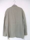 Mando COTTON&LYOCELL CHECK OVERSIZED 2B JACKET オーバーサイズジャケット サイズ2 テーラードジャケット ベージュ メンズ  マンド【中古】0-1228M▲