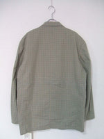 Mando COTTON&LYOCELL CHECK OVERSIZED 2B JACKET オーバーサイズジャケット テーラードジャケット ベージュ レッド メンズ  マンド【中古】0-1228M▲#