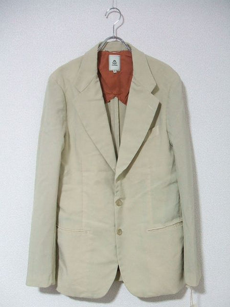 Mando POLYESTER 2B JACKET テーラードジャケット ベージュ メンズ マンド【中古】0-1228M▲