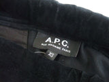 A.P.C. ベロアイージーパンツ ブラック サイズXS アーペーセー【中古】1-1004T♪
