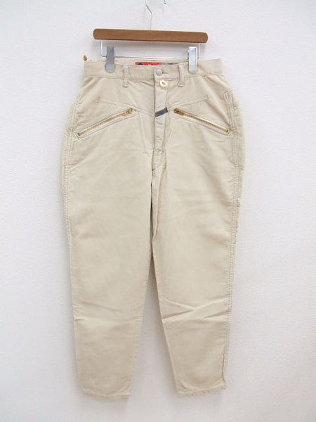 gourmet jeans/定価36000円/type2 x zip/30/ベージュ/コーデュロイパンツ/グルメジーンズ【メンズ】【中古】1-0303M☆