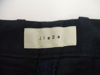 Jieda GABARDINE FLARE SLACKS BLUE スラックスパンツ ネイビー サイズ0 ジエダ 定価32000円【中古】1-0928T♪