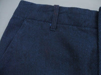 Jieda GABARDINE FLARE SLACKS BLUE スラックスパンツ ネイビー サイズ0 ジエダ 定価32000円【中古】1-0928T♪
