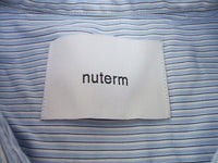 nuterm/ストライプロングシャツ/ライトブルー/サイズS/ニューターム【中古】【メンズ】1-0622M♪