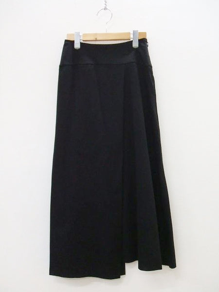 YOKE/Asymmertry Jersey Skirt/ラップスカート/ブラック/サイズ0/ヨーク/定価18000円【中古】【レディース】1-0708M♪