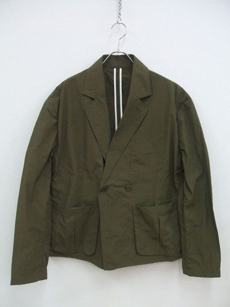 EFILEVOL/MPW-DN01/DARENIMO NYLON JACKET/ナイロンテーラードジャケット/カーキ/サイズ2/エフィレボル/定価30000円【中古】【メンズ】1-0611M♪