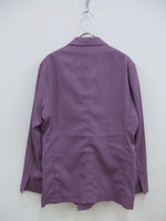 送料無料 ギフト THRAW/TH20AKJK04/BEAT JACKET/テーラードジャケット/パープル ジャケット・アウター