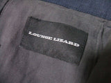 LOUNGE LIZARD ウール混　サイズ3　スラックス パンツ ネイビー メンズ  【中古】1-1226S▲