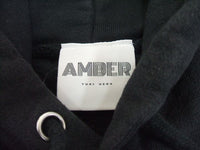 Amber Aging Pullover DAN中目黒取り扱い 裏起毛パーカー ブラック サイズM アンバー【中古】1-1004T♪