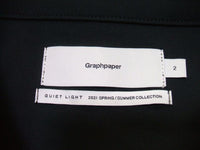 Graphpaper L’ECHOPPE 5th Anniversary Limited Collection Cupro Shirt Coat with Print シャツコート サイズ2 長袖シャツ 黒 メンズ  グラフペーパー【中古】1-1222M▲