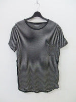 nonnative NN-C2716 ボーダー 半袖Ｔシャツ ブラック ホワイト メンズ ノンネイティブ【中古】2-0502S♪